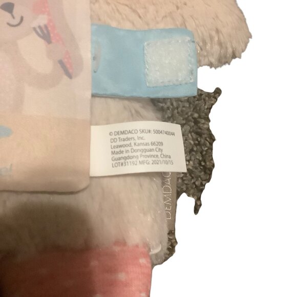 Demdaco Pat-A-Cake Puppy Plush Bunny Toy With Soft Book For Babies - Picture 4 of 9